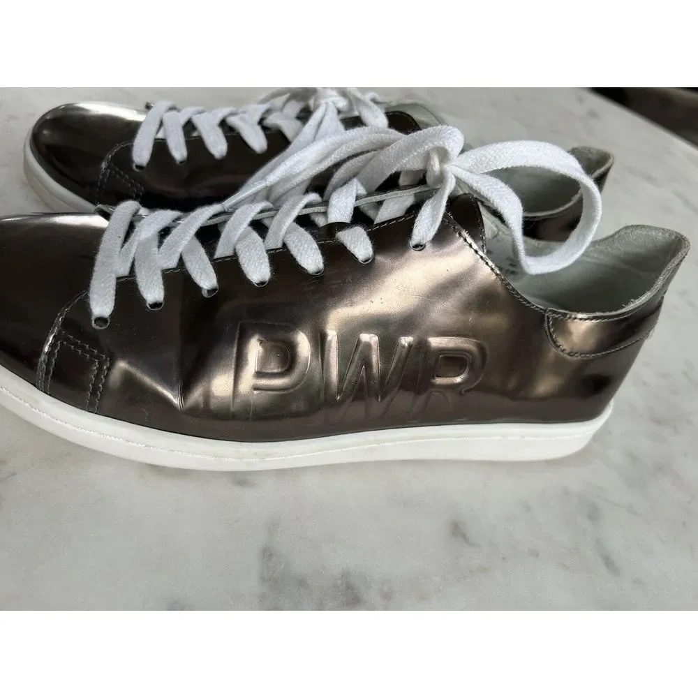 Schutz GIRL‎ POWER Copper Metallic Sneakers Women's 8 NORDSTROM $138 Rare